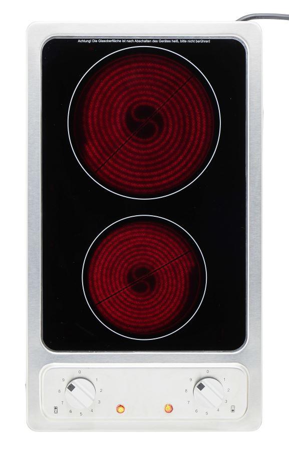 MID.YOU Miniküche mit Kühlschrank + Kochfeld 150,5cm Weiß/Grau Dekor