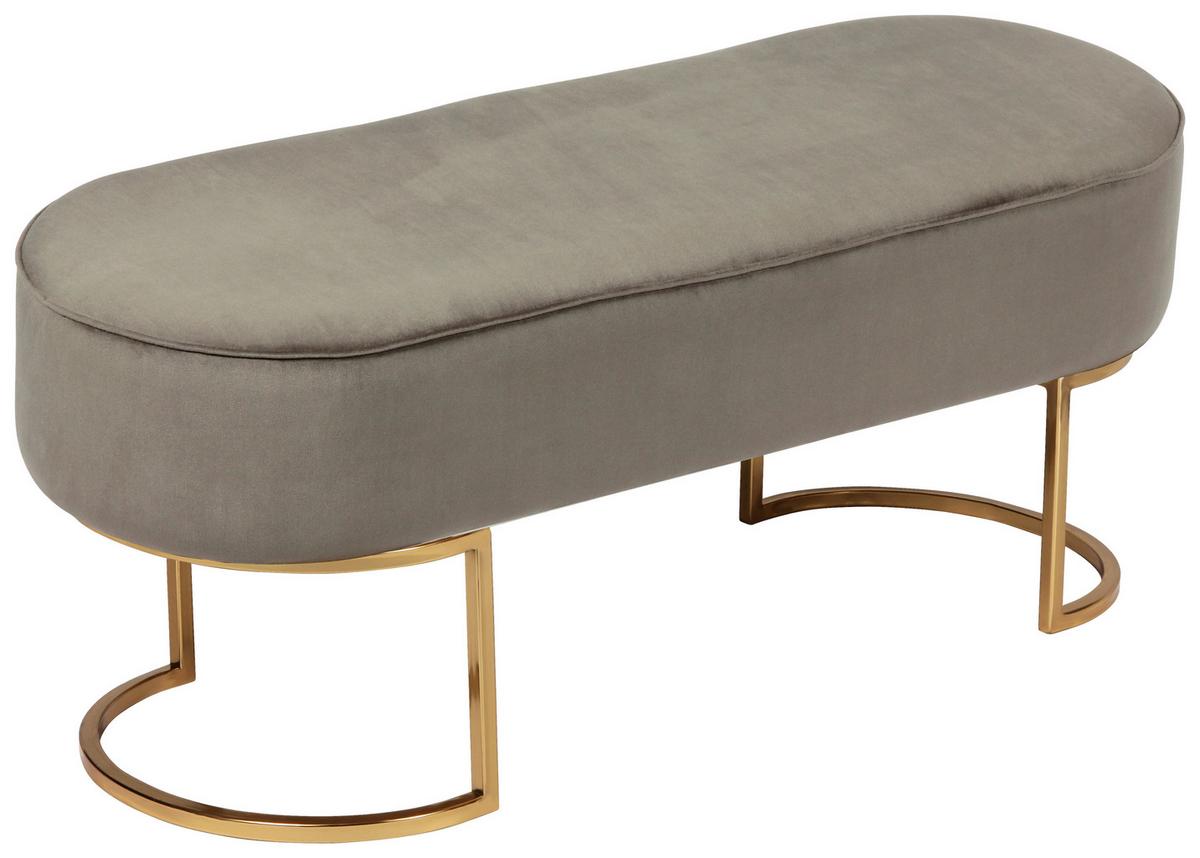 LAVICA PERA TAUPE / GOLD - sivohnedá/zlatá, Design, kov/drevo (105/41/40cm) - MID.YOU