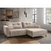 Ecksofa Restato, Creme S: 246x177 cm - Creme/Schwarz, MODERN, Textil (246/177cm) - MID.YOU