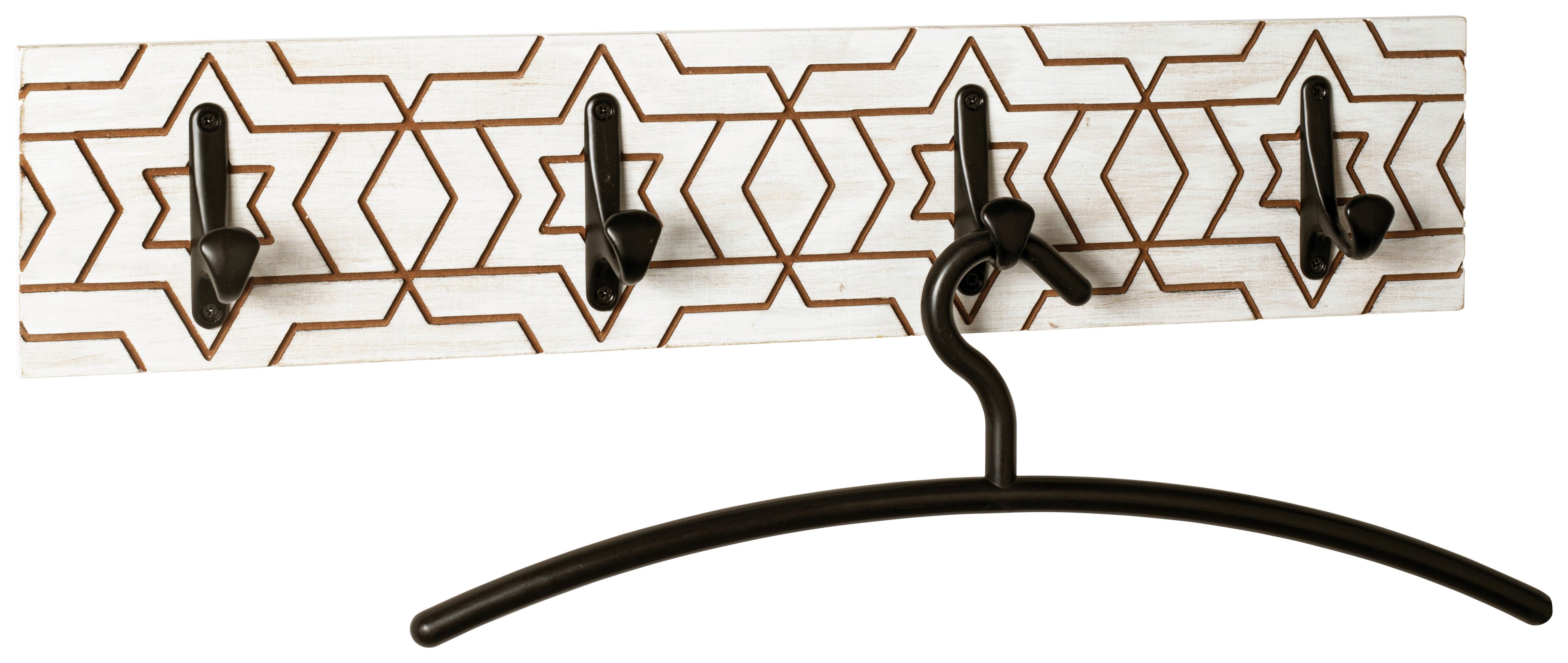 Hakenleiste mit vier Haken