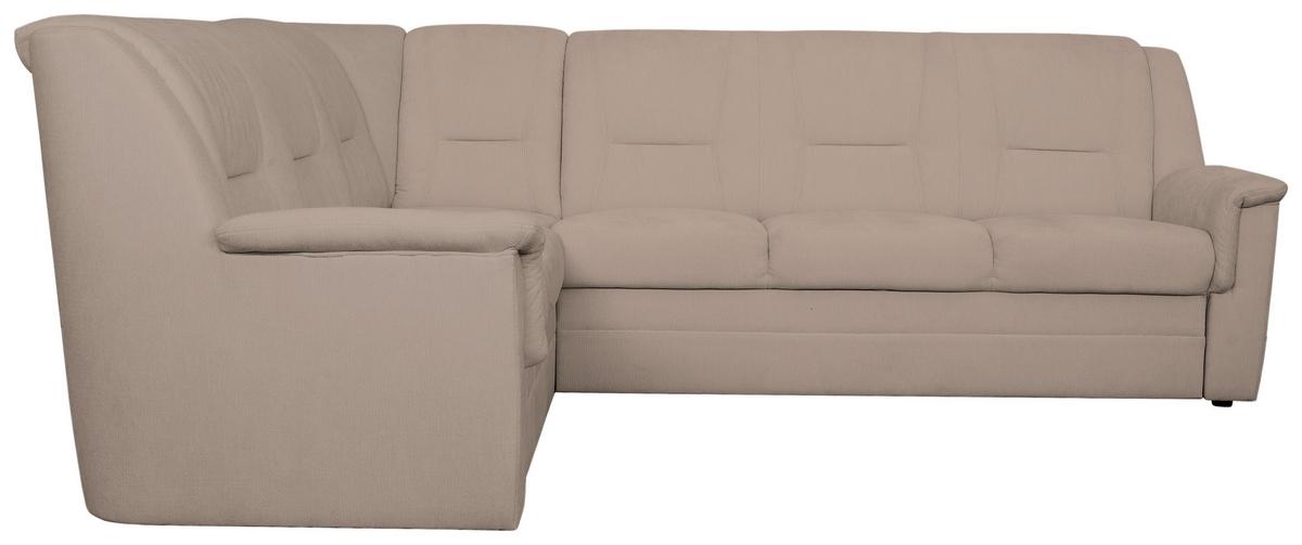 ECKSCHLAFSOFA Rafael, Taupe S: 279x224cm - Taupe/Beige, Trend, Textil (279/224cm)