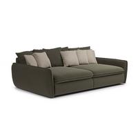 Veľká pohovka PHIL, zelená - tmavozelená, Modern, textil (234/77/131cm)