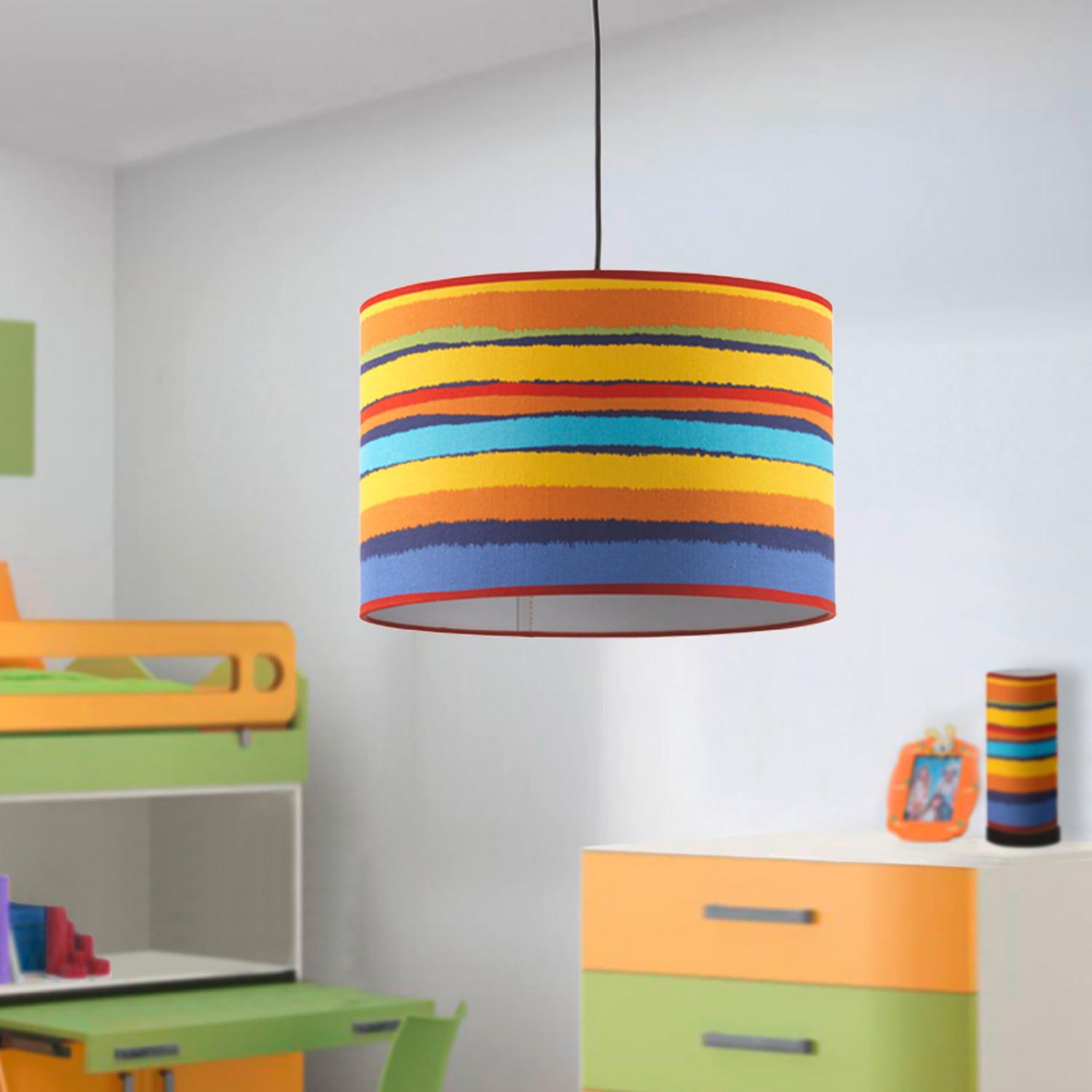 Kinderhängeleuchte 4910/S - Design, Textil/Metall (35/130cm)