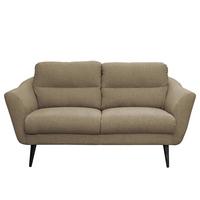 2-Sitzer-Sofa Tromso Braun B: 158 cm - Schwarz/Braun, Design, Textil (158/87/88cm) - Livetastic