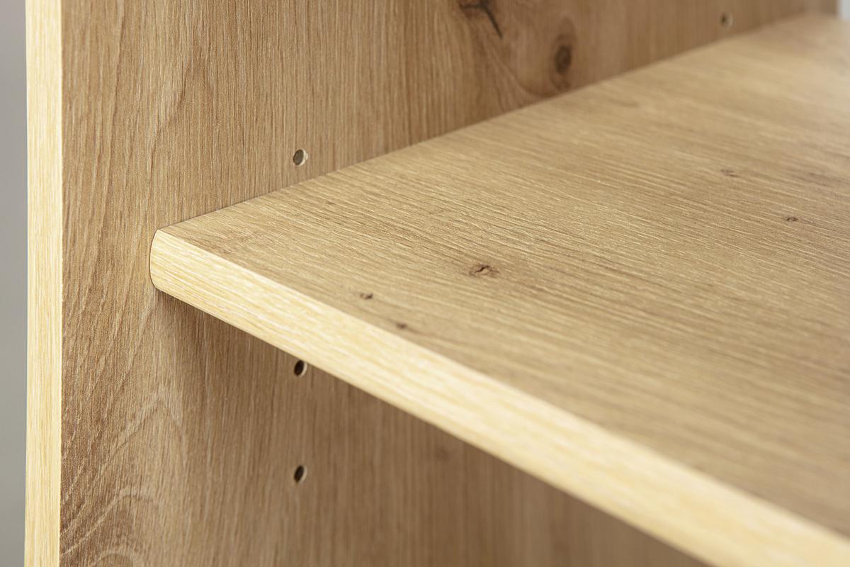 Computertisch mit Auszug B 80cm H 75cm Addu Eiche Dekor - Eichefarben, KONVENTIONELL, Holzwerkstoff/Kunststoff (80/50/75cm) - MID.YOU