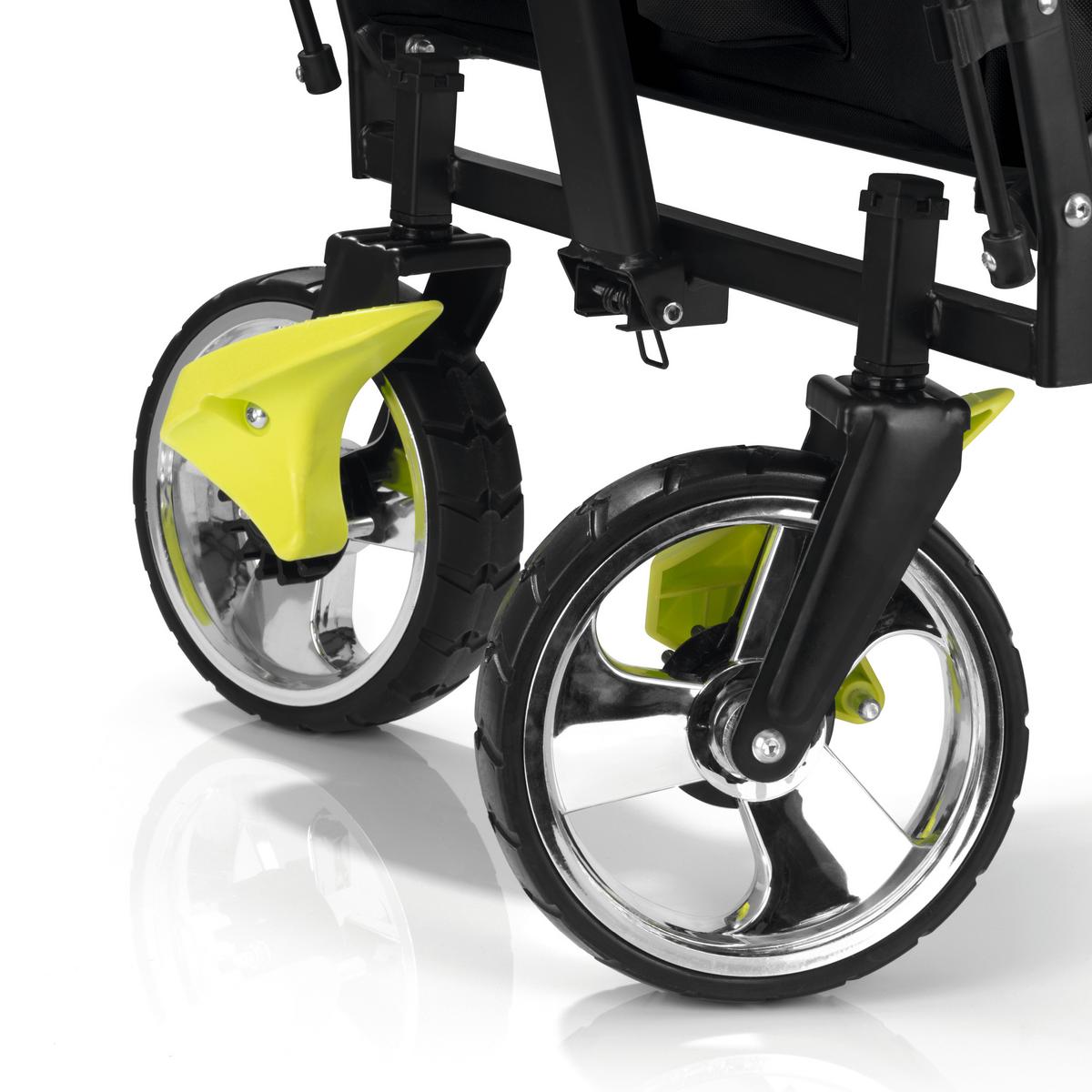 Bollerwagen Hoberg Schwarz Max 80 Kg Faltbar, Feststellbremse - Schwarz, Basics, Kunststoff/Textil (137/52,5/100cm)