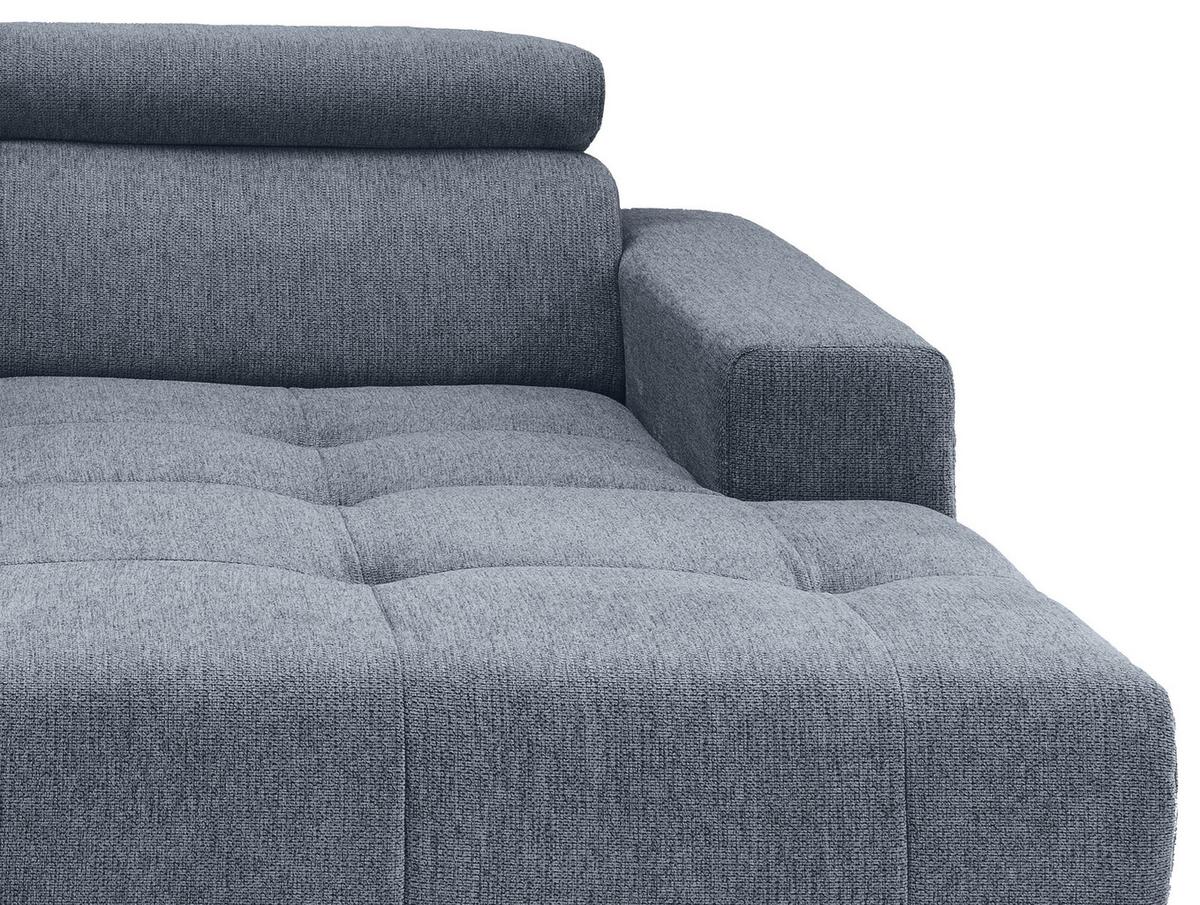 Ecksofa Intera, Hellblau S: 200x188 Cm - Schwarz/Hellblau, KONVENTIONELL, Textil (200/188cm) - Livetastic