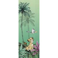 Fototapete Jungle Simba - Grün, Trend, Textil (100/280cm)