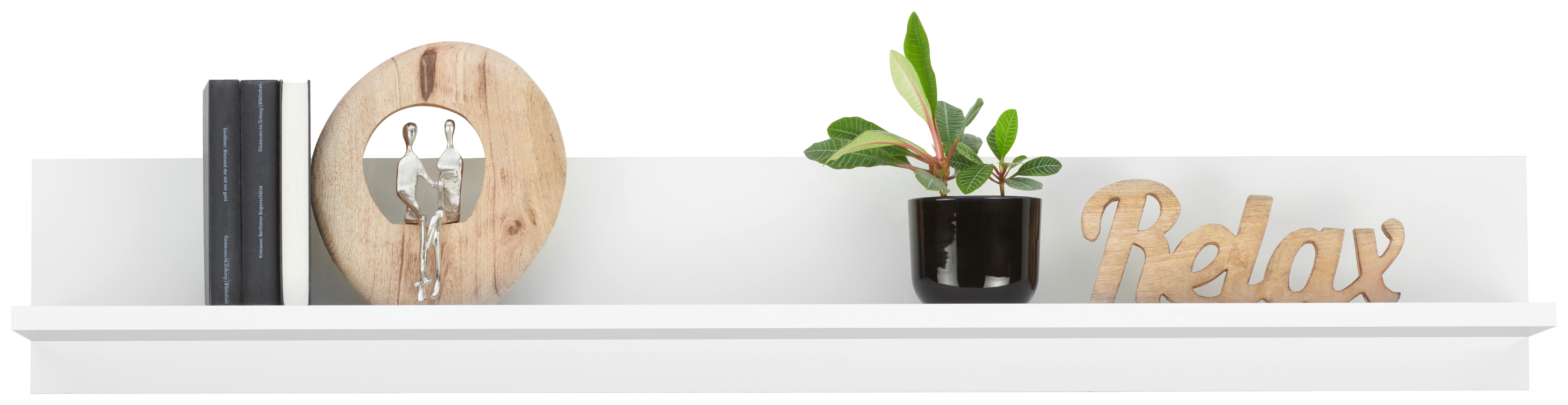 Wandregal Avanti Weiß B: 150 cm - Weiß, MODERN, Holzwerkstoff (150/22/20cm) - Hom`in