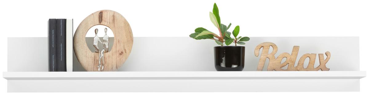 Wandregal Avanti Weiß B: 150 cm - Weiß, MODERN, Holzwerkstoff (150/22/20cm) - Hom`in
