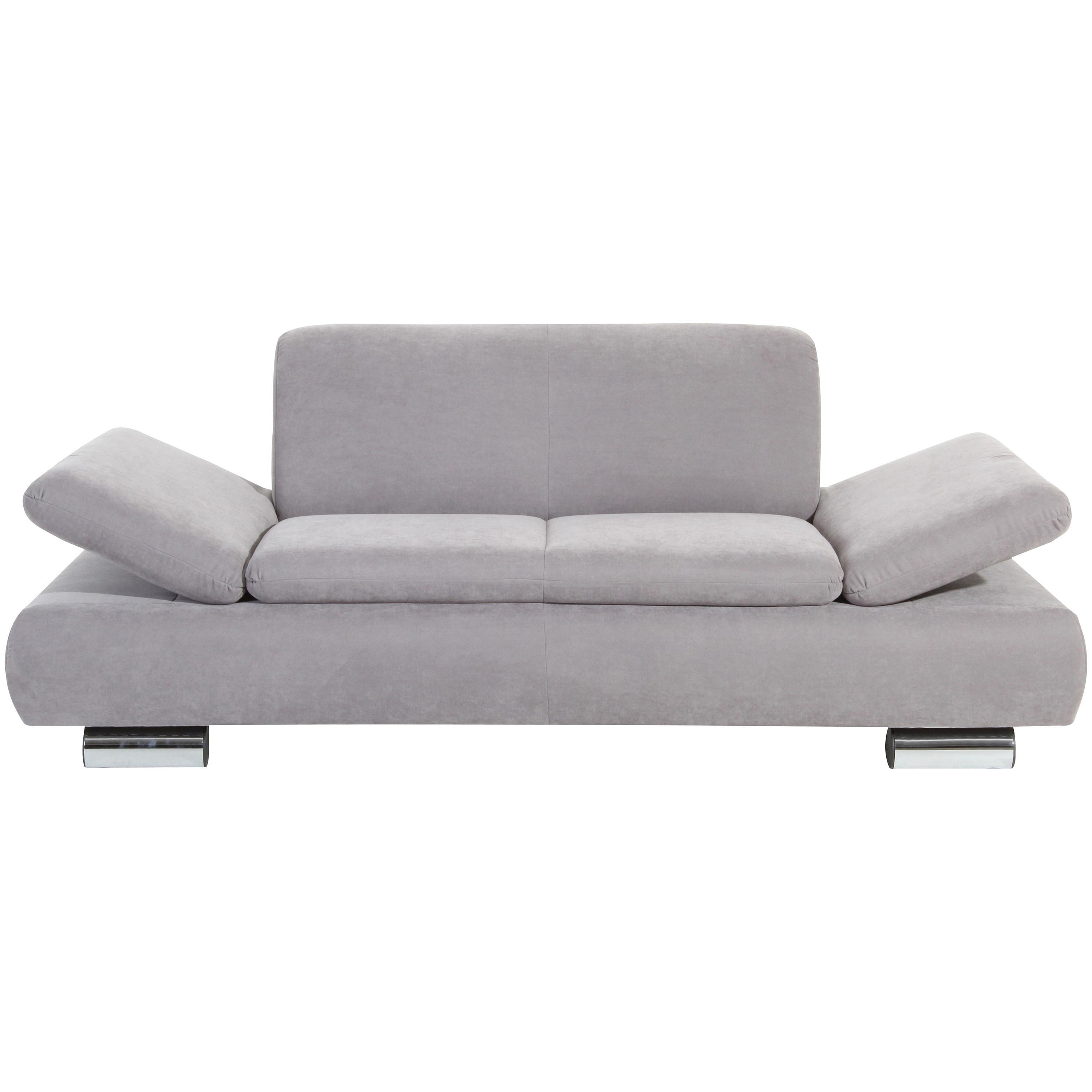 2-Sitzer-Sofa Terrence Armteil verstellbar, Silberfarben - Silberfarben, Design, Textil (190/76/90cm) - Max Winzer