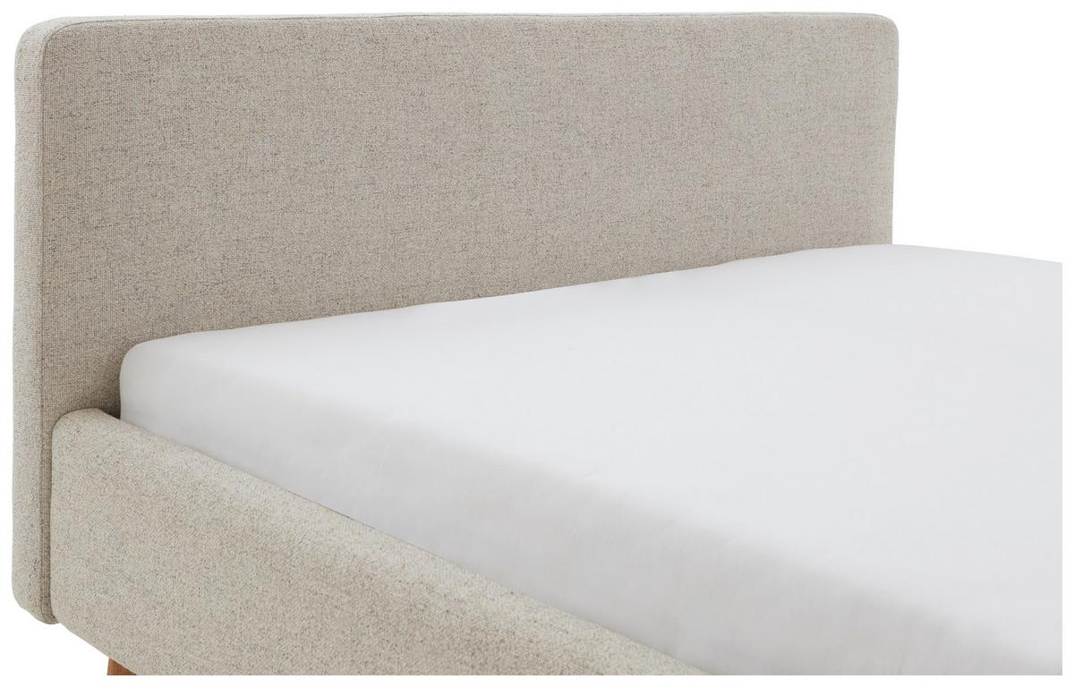 Polsterbett Mattis Herve Beige 160x200cm - Eichefarben/Beige, Design, Textil (160/200cm) - MID.YOU