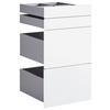 Schubladeneinsatz Unit Weiß B: 45,3 cm 4 Fächer - Weiß, MODERN, Holzwerkstoff (45,3/83/47cm) - Ondega