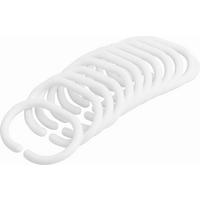 Duschvorhangringe Robbie Weiß 12er-Set - Weiß (5/6cm) - Modern Living