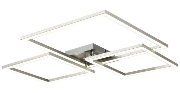 LED-Deckenleuchte Elis L: 72 cm, 3-Flammig - Alufarben, MODERN, Kunststoff/Metall (72/50/6,6cm) - Luca Bessoni
