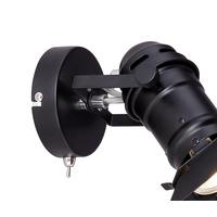 Strahler 1-Flammig verstellbar L: 16 cm - Schwarz, Trend, Metall (16/24,5/21,5cm) - Globo