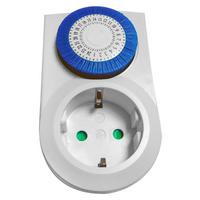 Zeitschaltuhr Paulina 3500 W Weiß/Blau - Weiß, KONVENTIONELL, Kunststoff (10/6/6,8cm) - Ondega