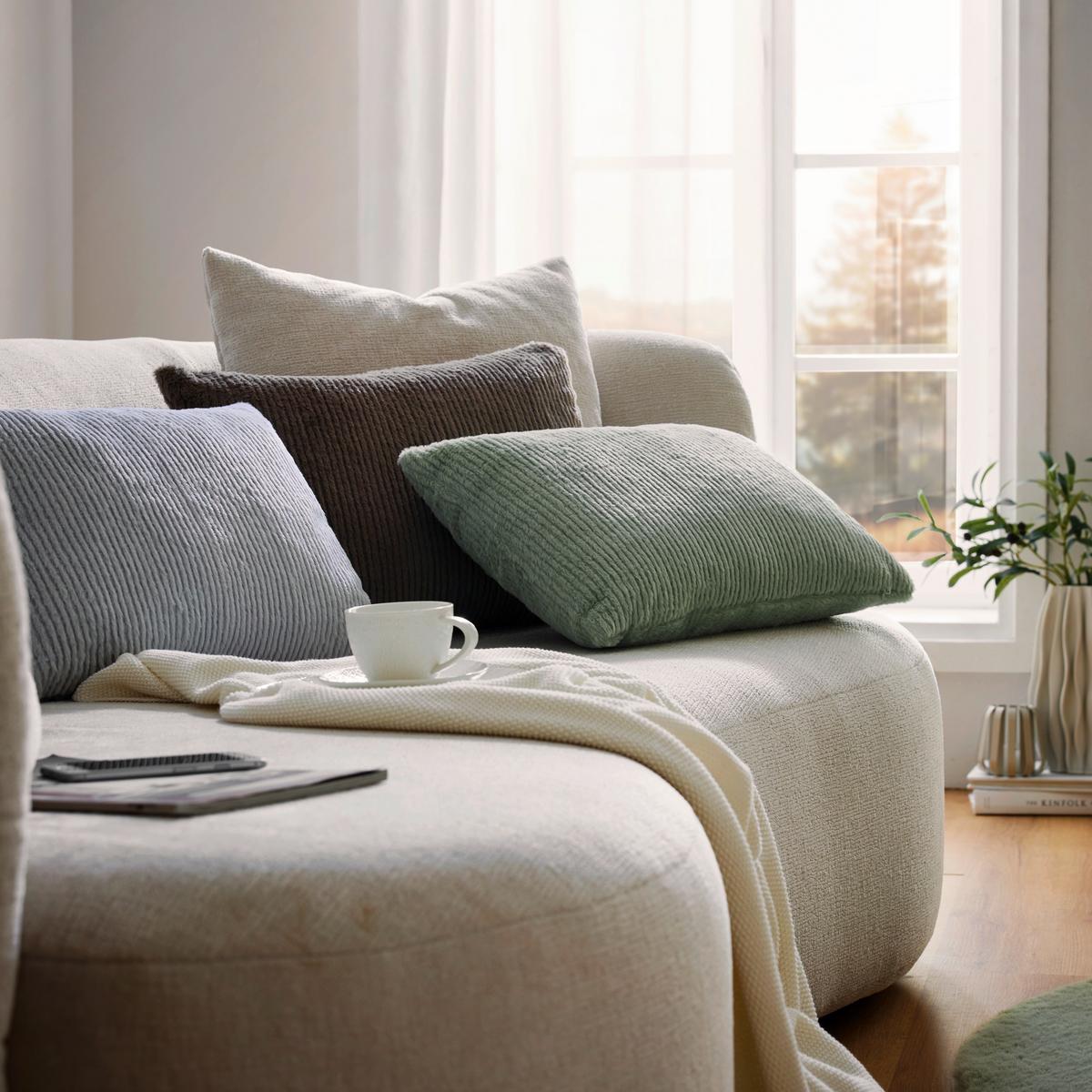 DEKORAČNÍ POLŠTÁŘ MELV - šedá, Romantický / Rustikální, textil (35/50cm) - Mömax