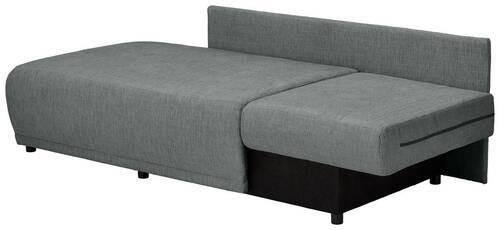 Chaiselongue Nello - Schwarz/Grau, KONVENTIONELL, Textil (171/73/93cm) - MID.YOU