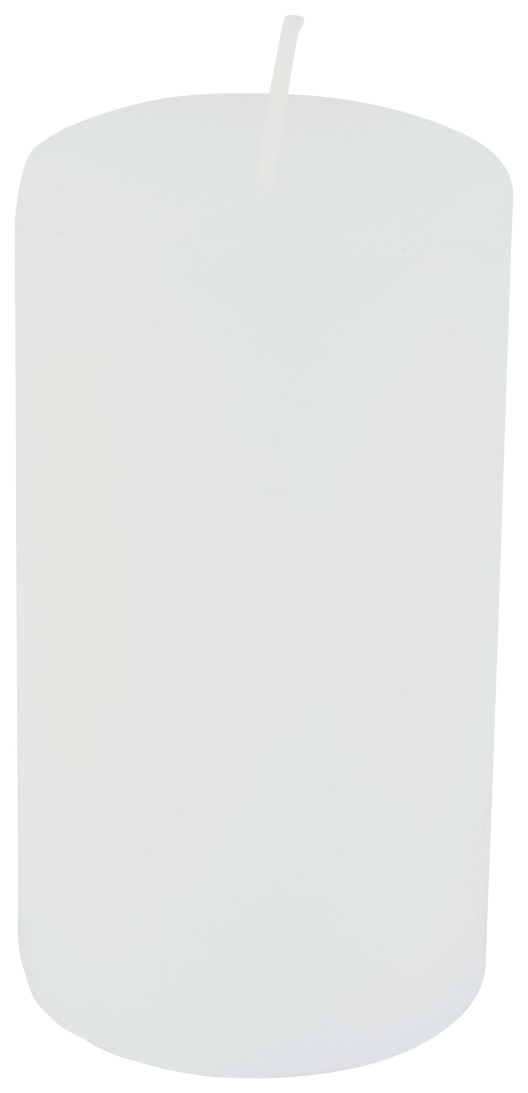 Stumpenkerze Saphira Weiß D/H: 6,8/12 cm - Basics (6,8/12cm) - Ondega