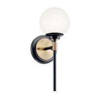 Fürdőszobai Falilámpa Kl-Benno1-Bk-Cpz - Pezsgő, Konventionell, üveg/fém (34.8/12.8/16.6cm) - Elstead Lighting