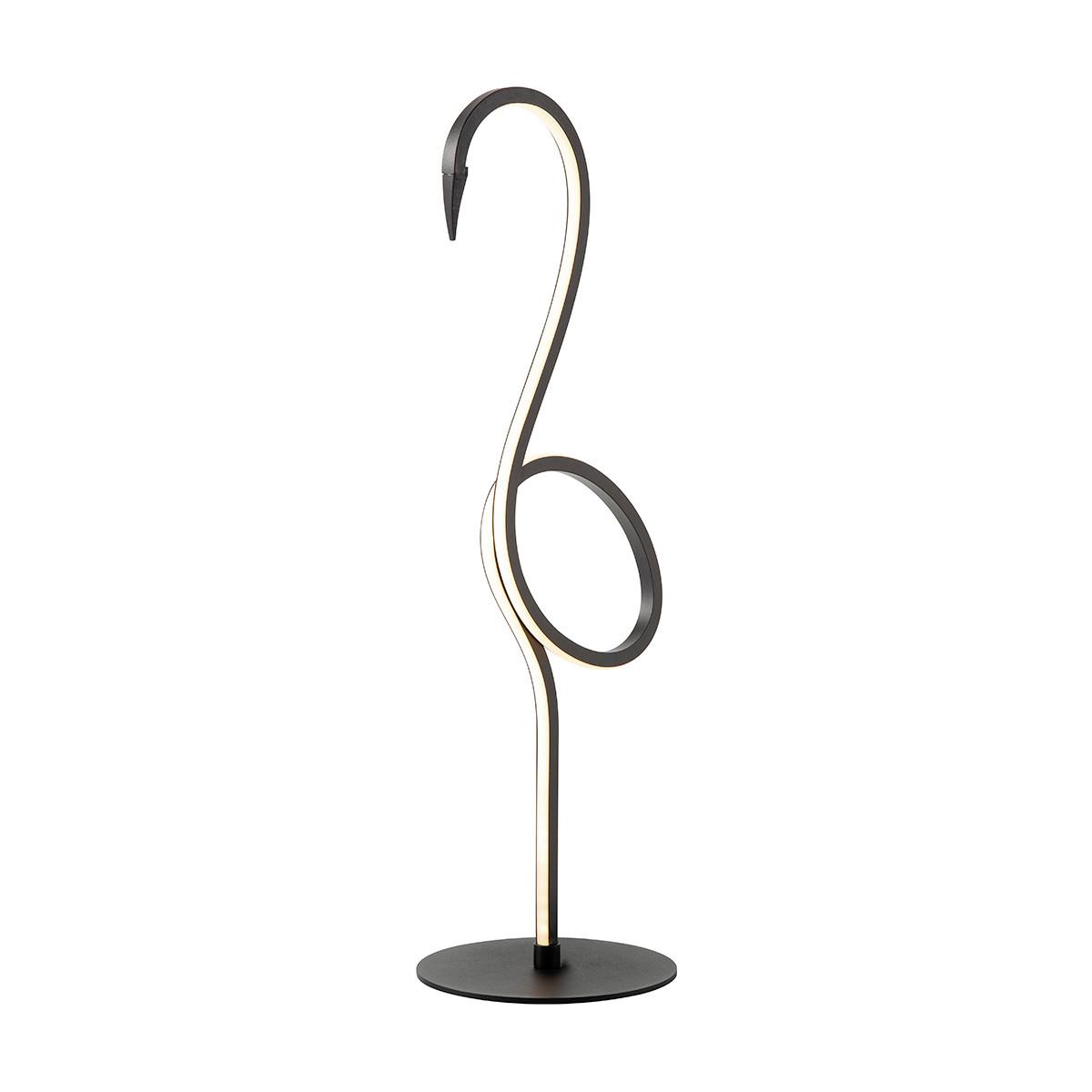 LED-TISCHLEUCHTE FLAMINGO-TL-BLK - Schwarz, Trend (15/50cm) - Elstead Lighting