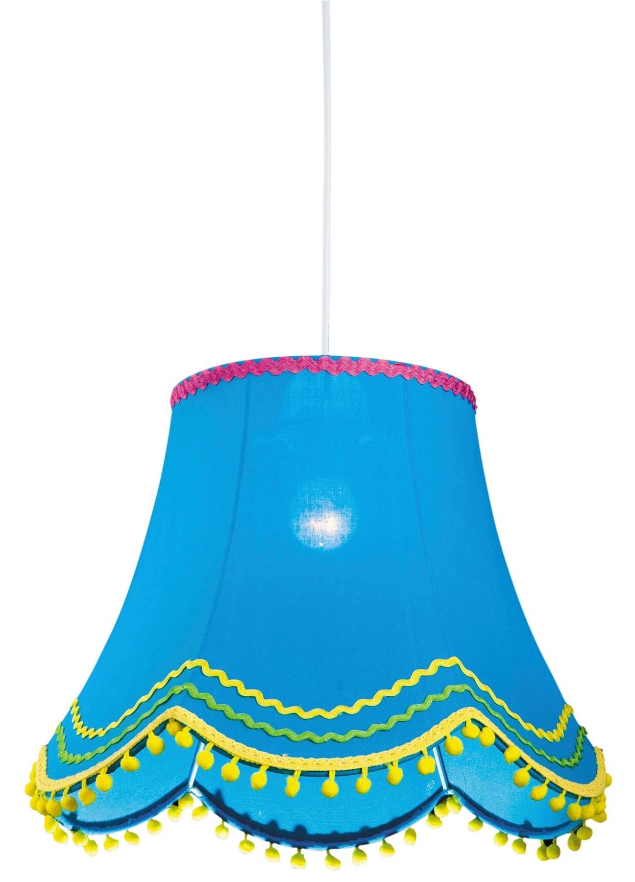 Pendelleuchte 31-94523 Arlekin - Hellblau, Trend, Kunststoff/Textil (35/35/9cm)