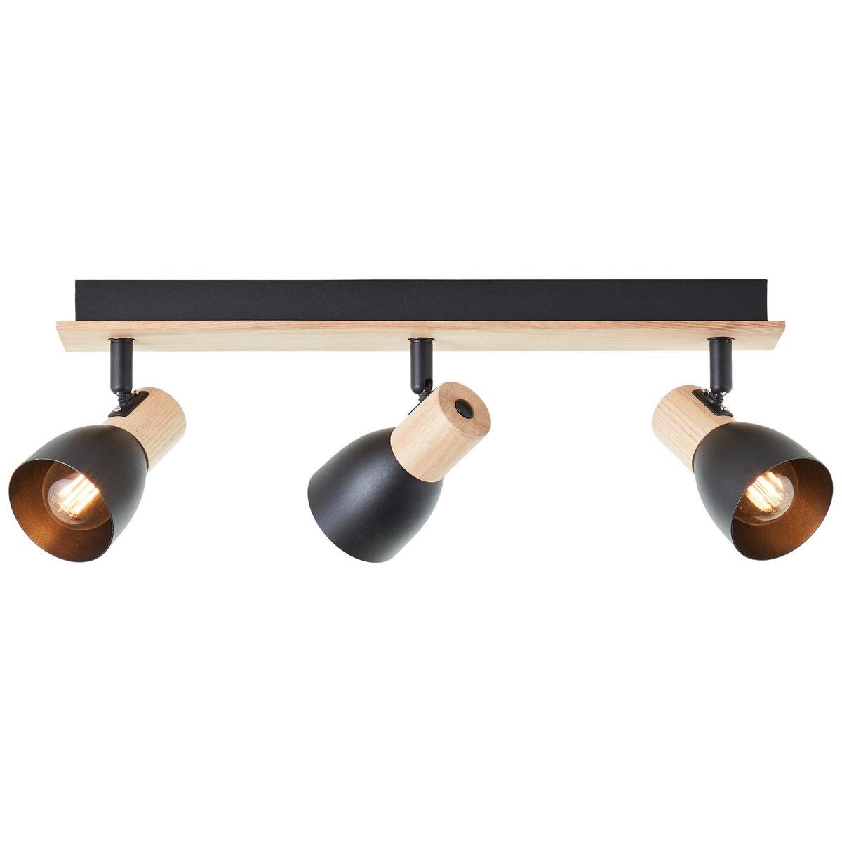 Strahler 99712/76 Daintree - Schwarz/Naturfarben, Basics, Holz/Metall (47/7cm) - Brilliant