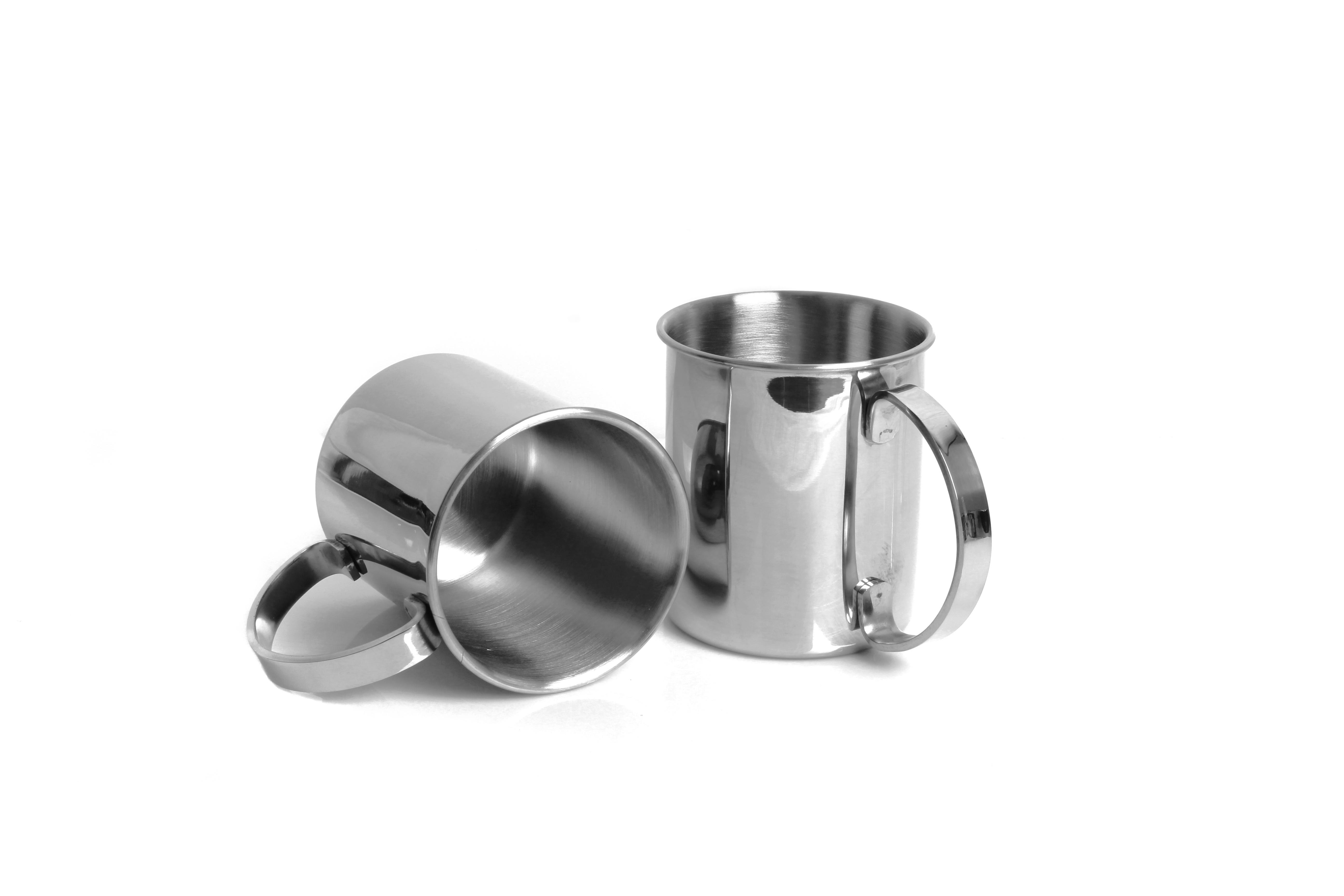 Becherset Ew-Mm-1001 - Silberfarben, Basics, Metall (16,2/11,4/11,3cm) - Echtwerk