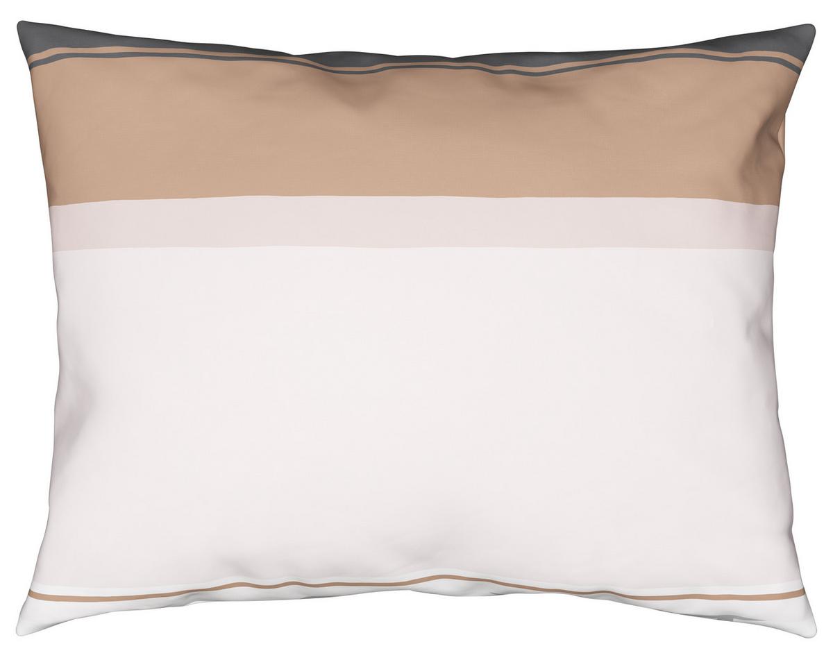 Bettwäsche 140x200 cm Liv Mikrofaser Grau/Rosa - Rosa/Grau, MODERN, Textil - Luca Bessoni