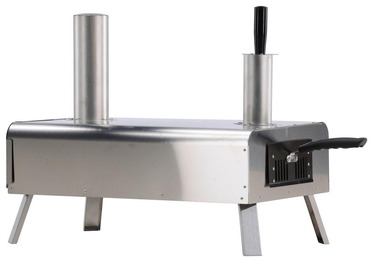 Pizzaofen Digos Silberfarben - Silberfarben, KONVENTIONELL, Metall (85.8/49.9/37cm) - Gardenson