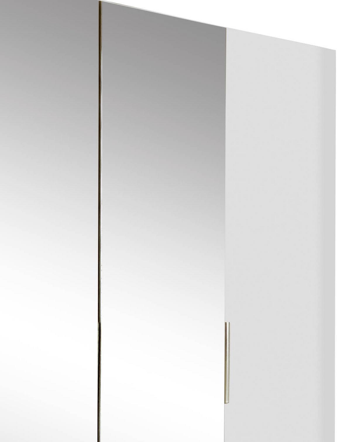 Drehtürenschrank Mit Spiegel 200cm Level 36a, Eichendekor - Eichefarben/Silberfarben, MODERN, Glas/Holzwerkstoff (200/216/58cm) - MID.YOU