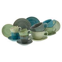 Tassenset Keramik 16--Teilig. Mit Henkel - Multicolor, Basics, Keramik - Creatable
