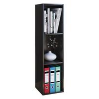 Regál na šanóny š: 34 cm, čierny - čierna, Basics, kompozitné drevo (34/107/29cm) - MID.YOU