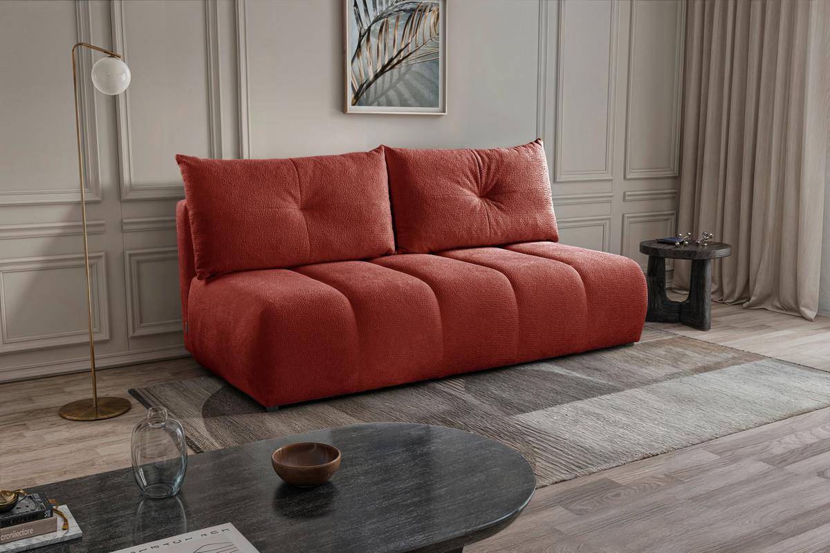 Schlafsofa Milo, Kupferfarben B: 209 Cm - Creme/Schwarz, Design, Holz/Holzwerkstoff (209/100/103cm) - MID.YOU