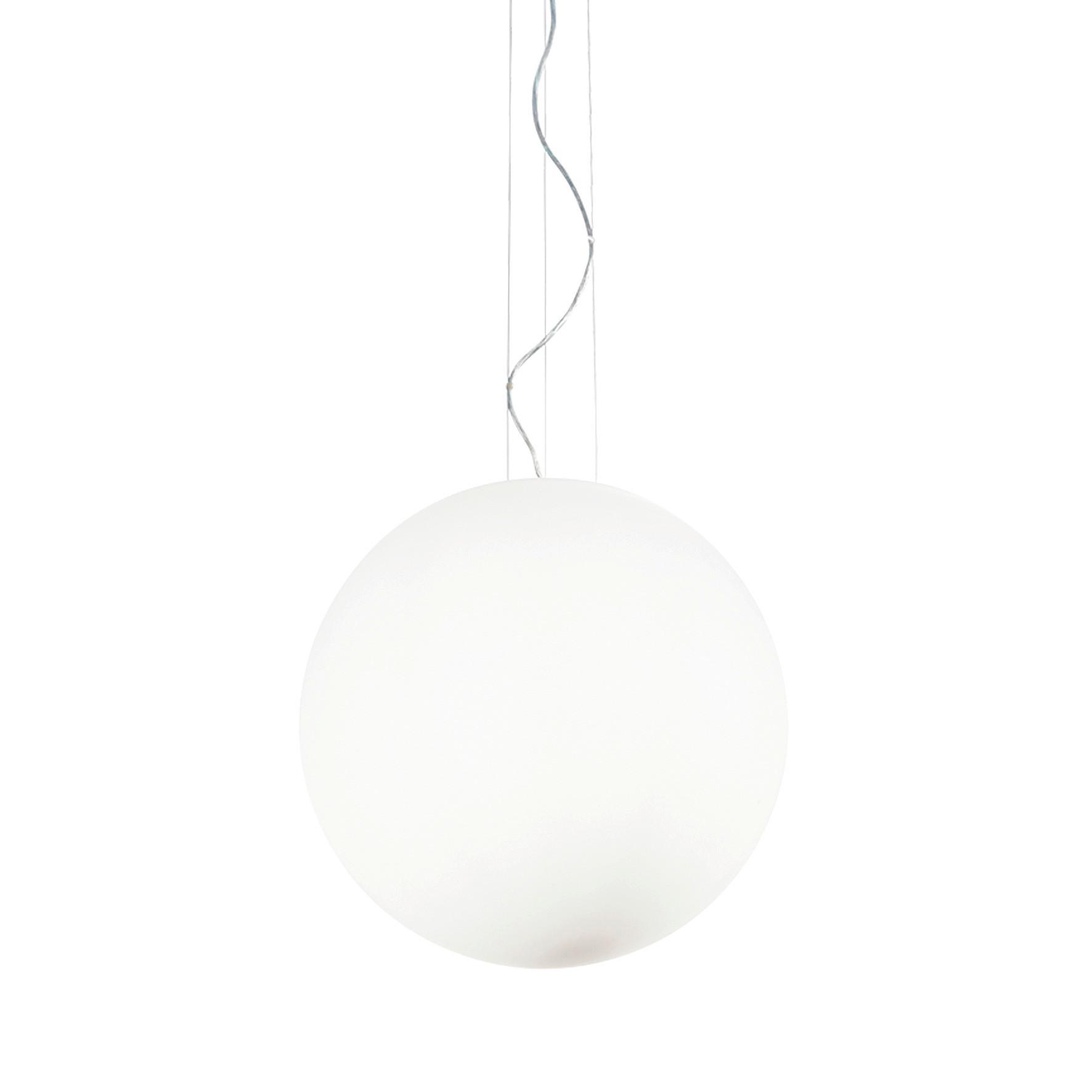 Hängeleuchte Bianco Kugel D: 50 Cm - Weiß, Basics, Glas (50/75-250cm) - Ideal Lux