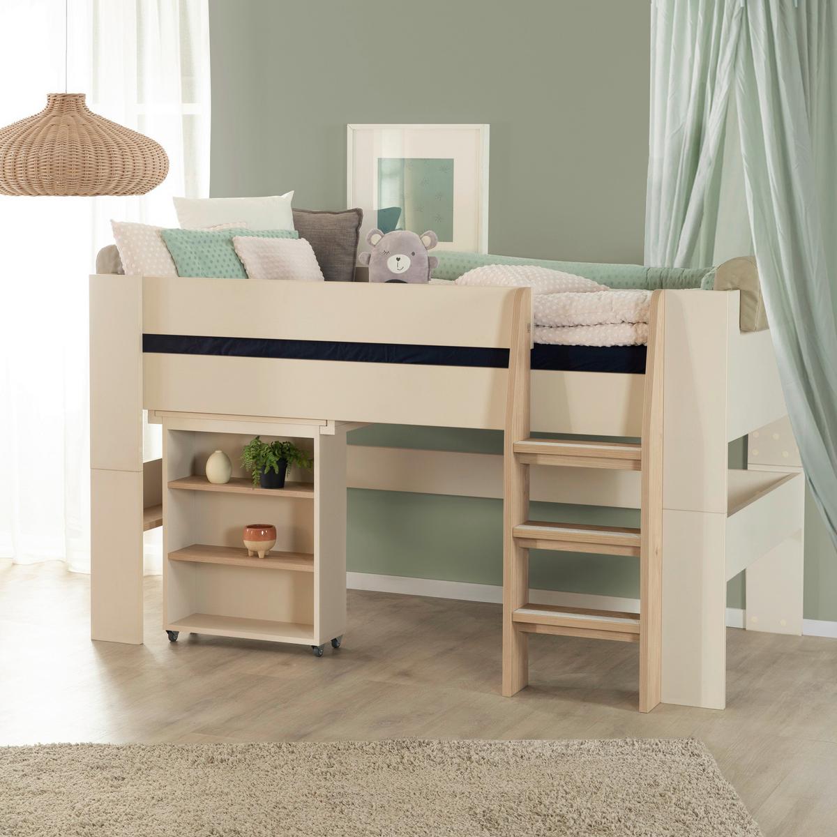 Bett Flexi Grow Studio Kashmir, Lf 90x200 cm - Kaschmir, KONVENTIONELL, Holzwerkstoff (90/200cm) - Roba