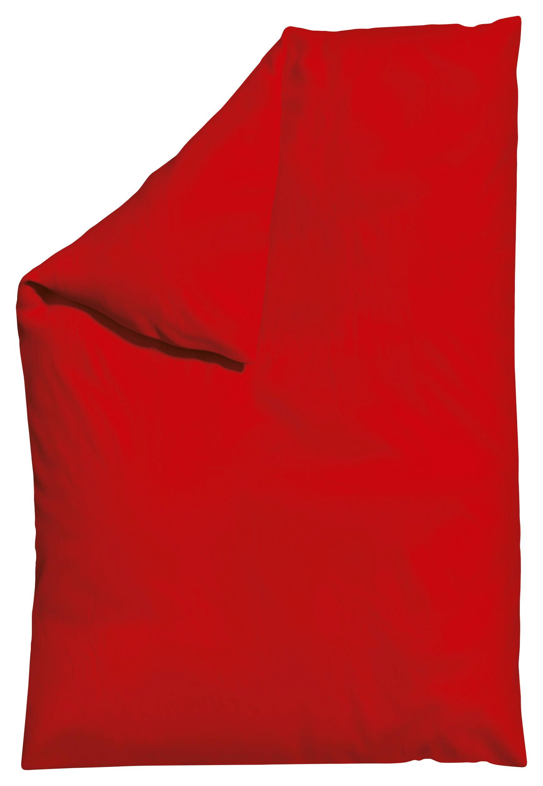 Bettdeckenbezug Knitted Jersey 135-140x200cm Dunkelrot - Dunkelrot, Basics, Textil (135-140/200cm) - Schlafgut