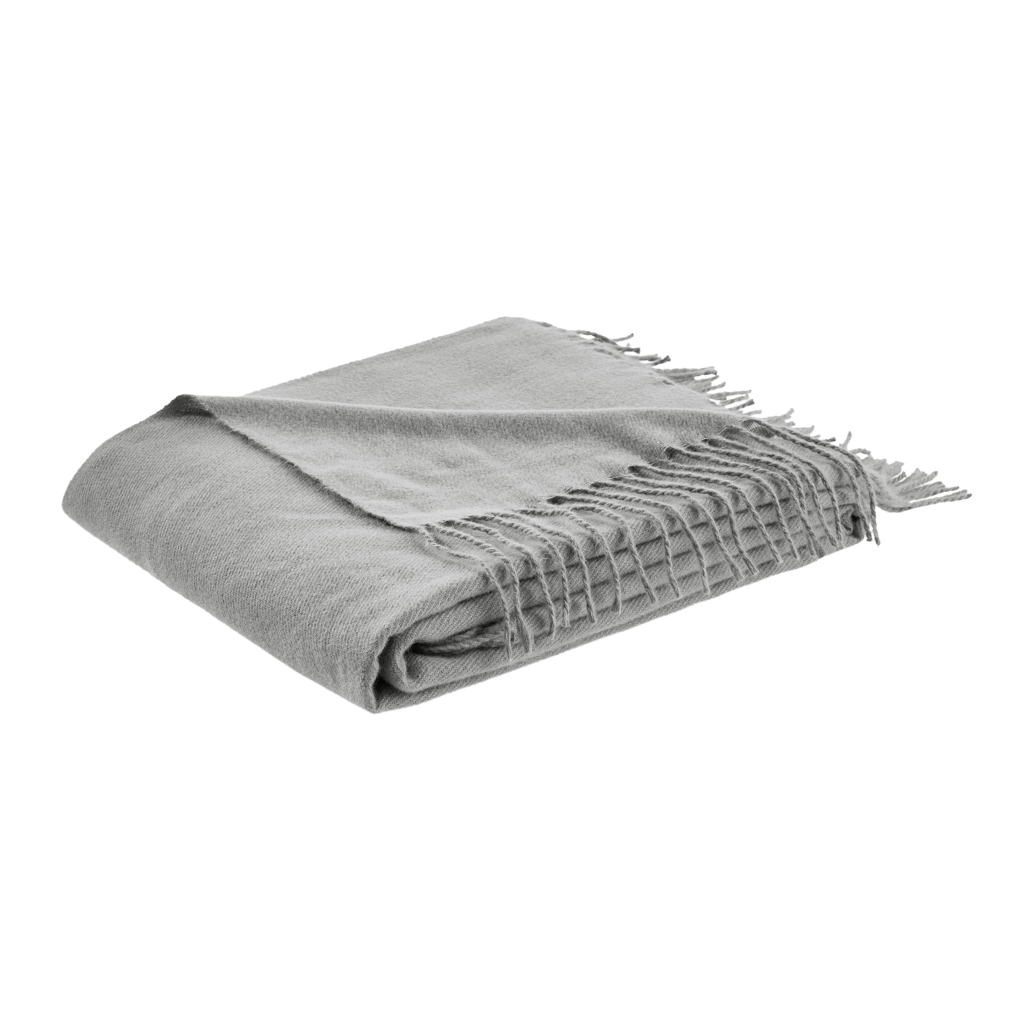 MĚKKÁ DEKA KERSTIN - šedá, Konvenční, textil (130/170cm) - Mömax