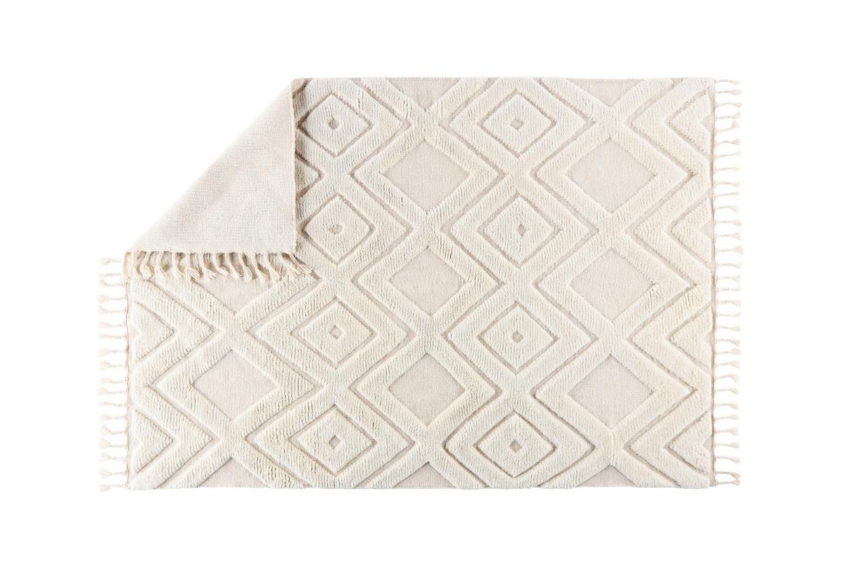 Flachwebteppich Dahlia - Weiß, LIFESTYLE, Textil (300/400cm) - P & B