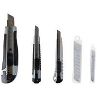 Cuttermesser-Set 23-Tlg. Ersatzklingen Metall - KONVENTIONELL, Kunststoff/Metall