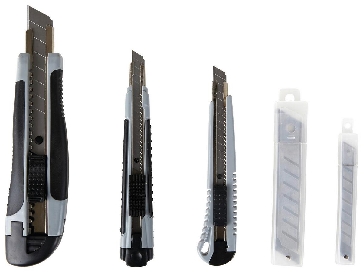 Cuttermesser-Set 23-Tlg. Ersatzklingen Metall - KONVENTIONELL, Kunststoff/Metall