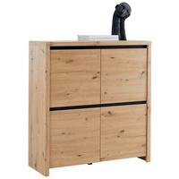 KOMODA LARIOS C -EXKLUSIV- - černá/dub artisan, Moderní, kompozitní dřevo (105/112/40cm) - Mömax