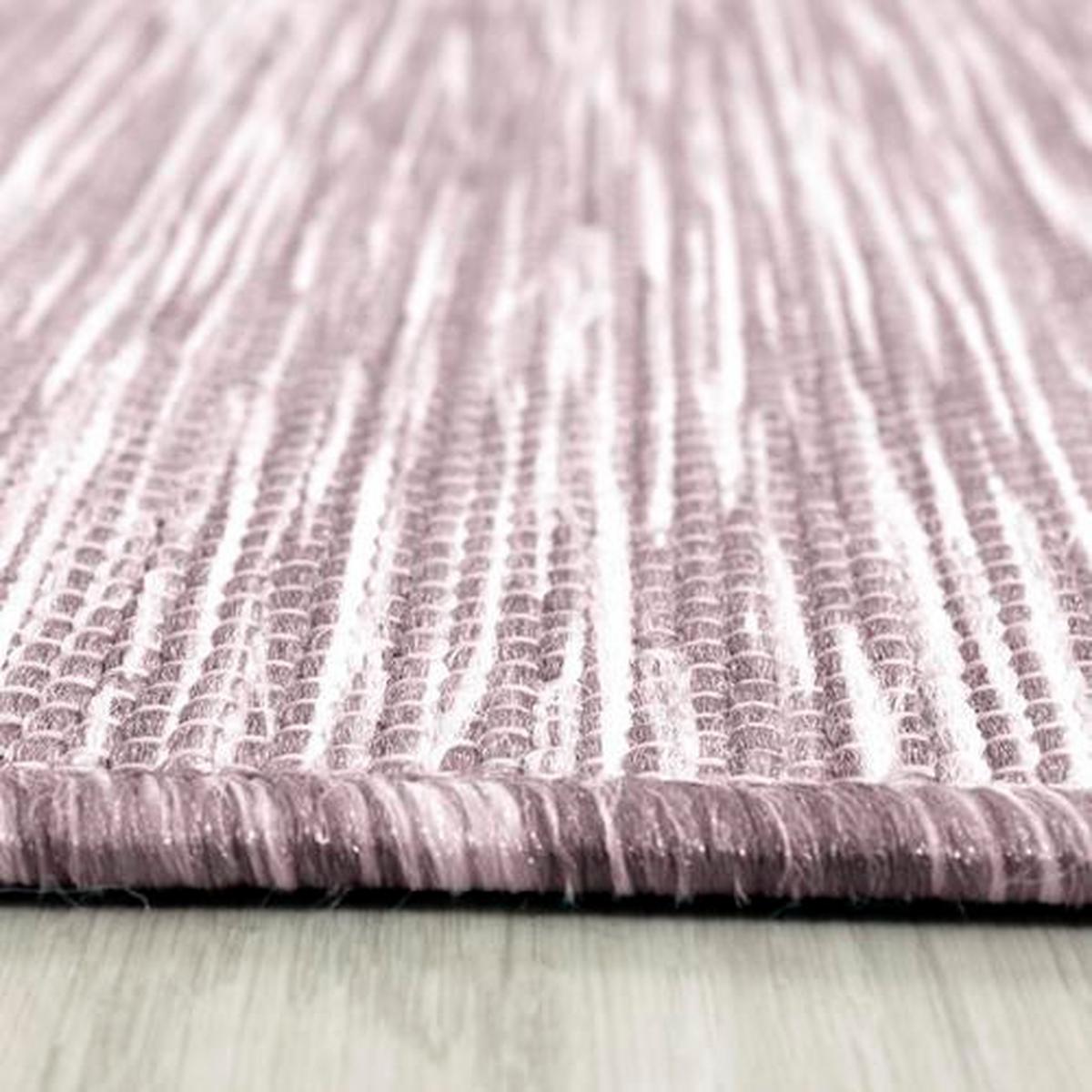 Flachwebteppich Pink Mambo 80x150 Cm Naturfaser - Pink, KONVENTIONELL, Textil (80/150cm)