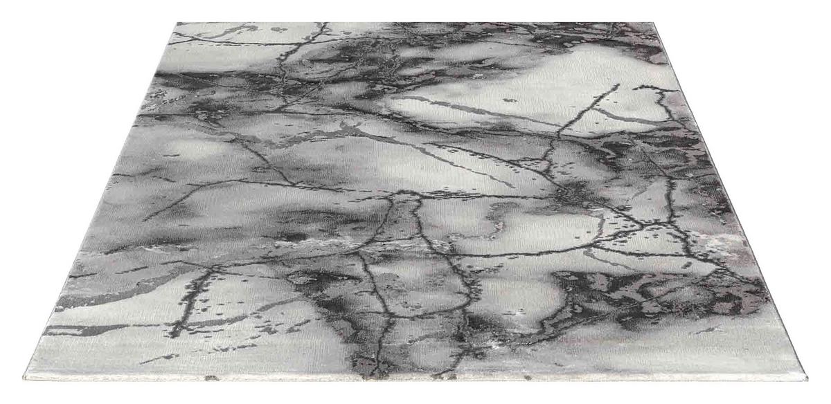 Webteppich Craft - Grau, KONVENTIONELL, Textil (80/150cm)