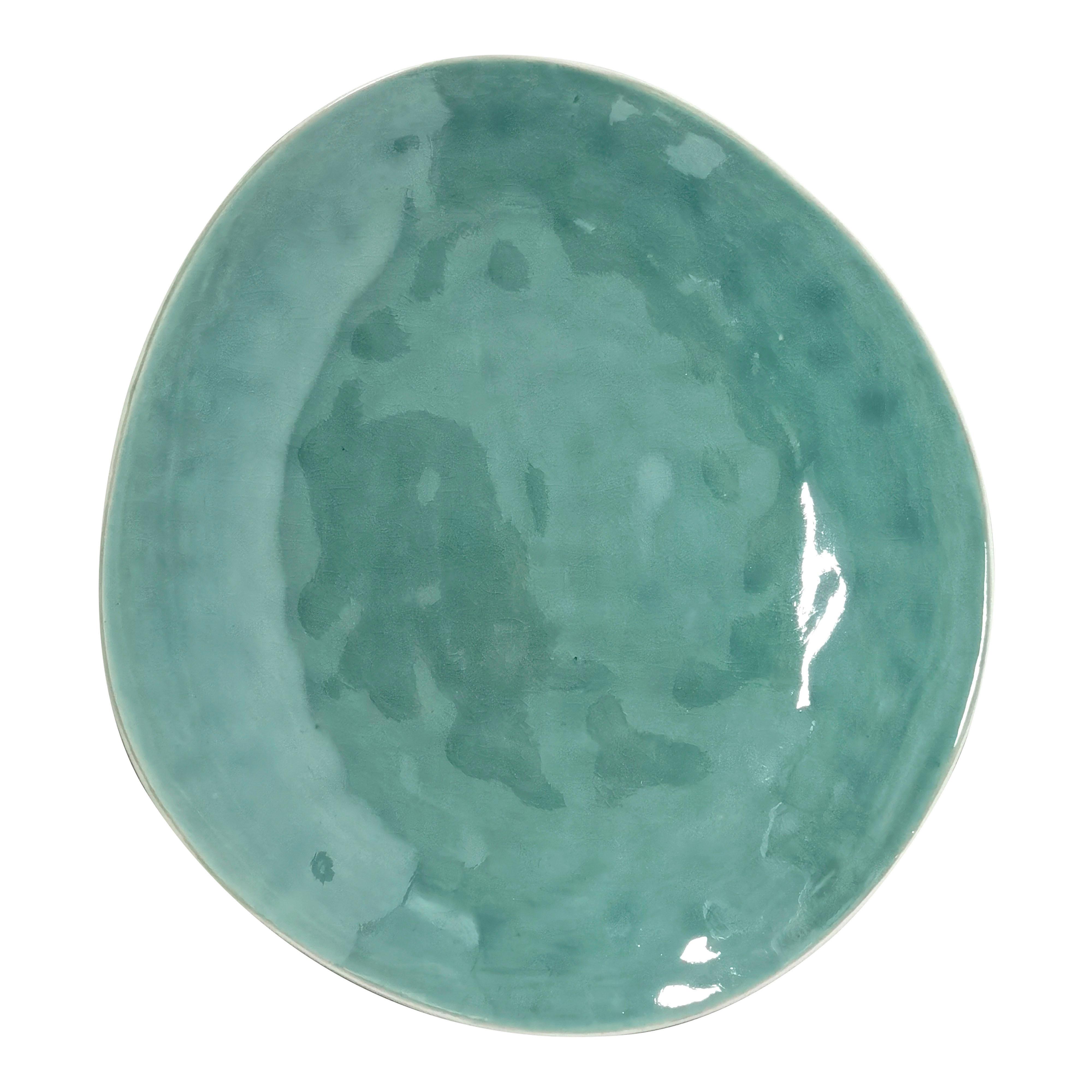 Speiseteller Keramik Blau/ Abstrakt Eugenia Ø ca. 27,5 cm