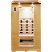 Infrarotkabine 2 Personen 120x195x120 cm Carmen - Braun, Basics, Holz (120/195/120cm) - Sanotechnik