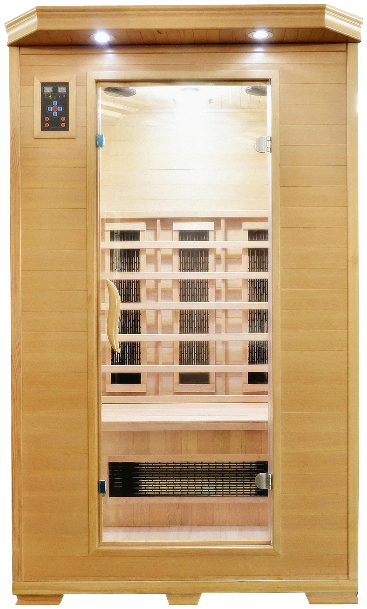 Infrarotkabine 2 Personen 120x195x120 cm Carmen - Braun, Basics, Holz (120/195/120cm) - Sanotechnik