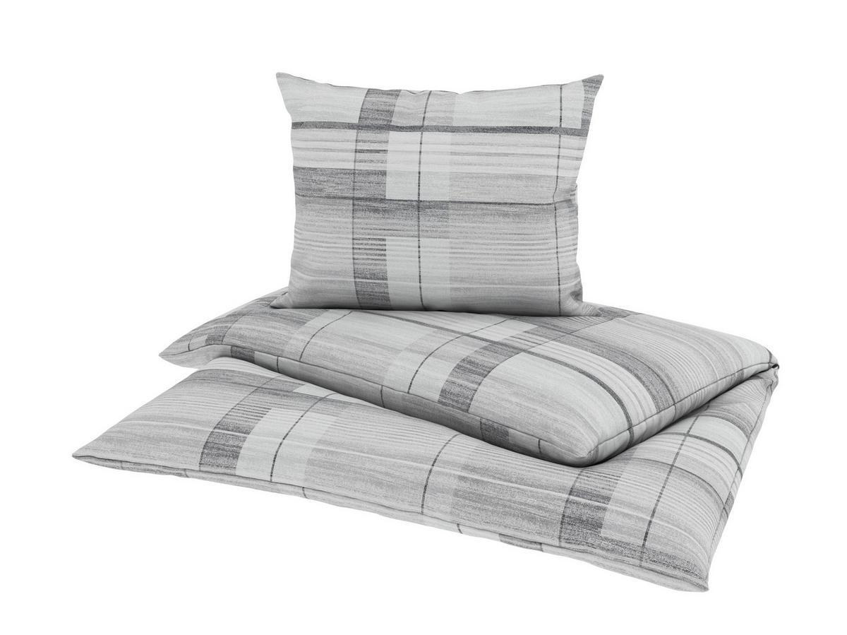 Bettwäsche Elke - Grau, KONVENTIONELL, Textil - Ondega