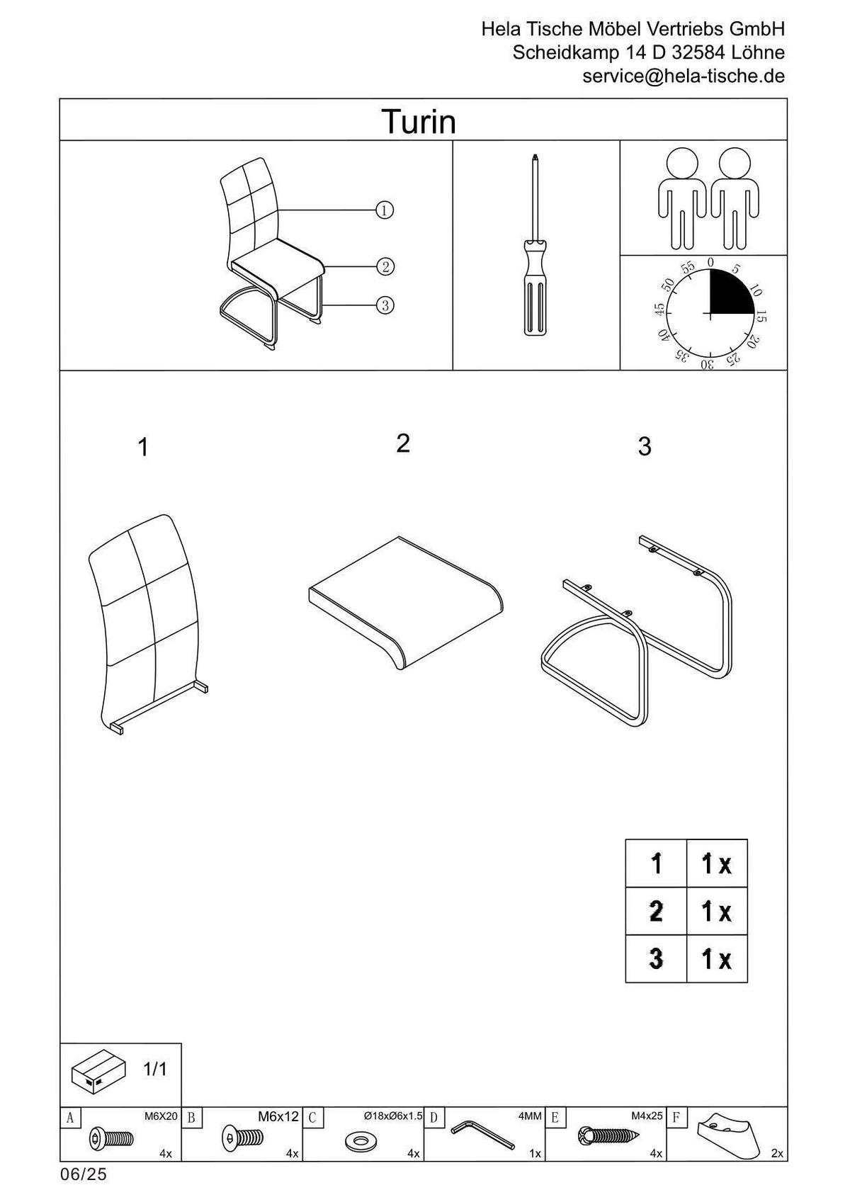 Schwingstuhl-set Turin S 4er-Set - Schlammfarben/Schwarz, MODERN, Textil/Metall (43/98/60cm) - MID.YOU